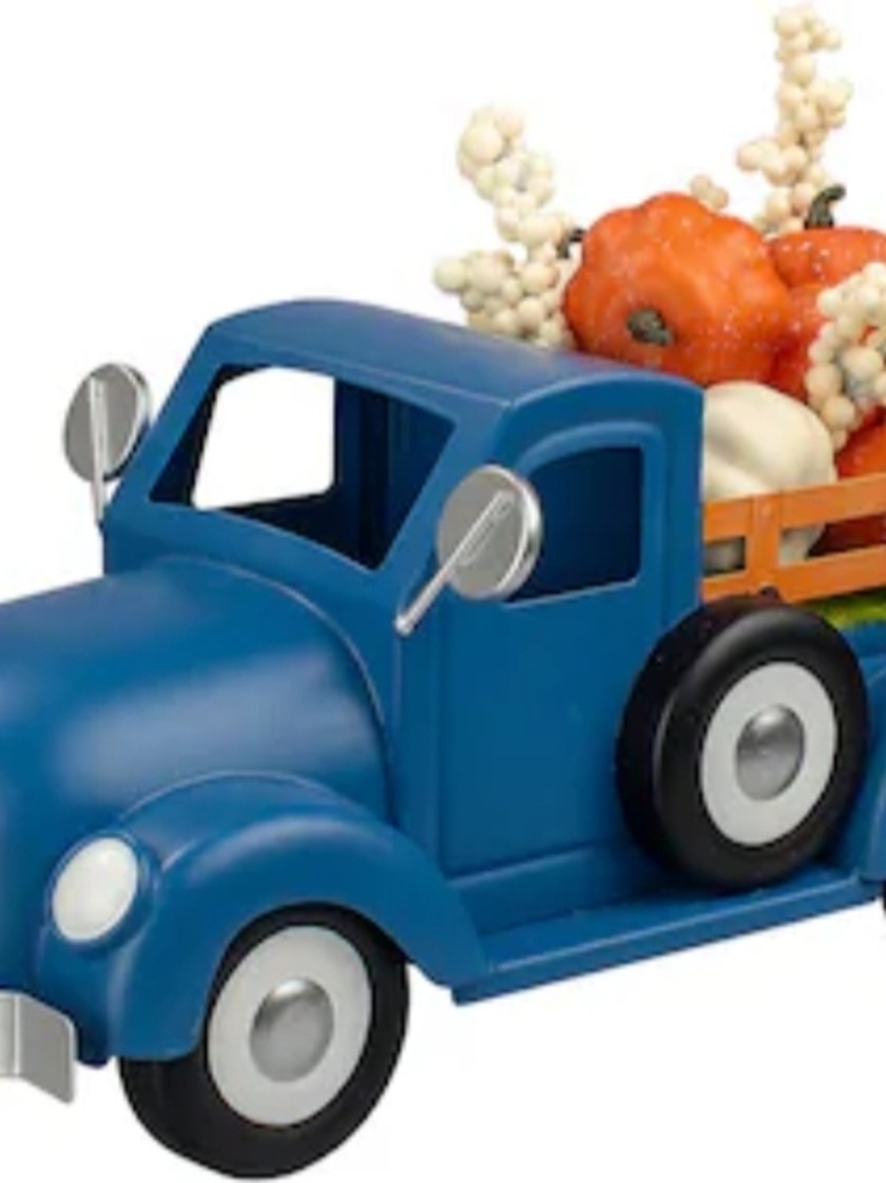 Blue Vintage Toy Pickup Truck for Fall Decore - Classic Vehicle